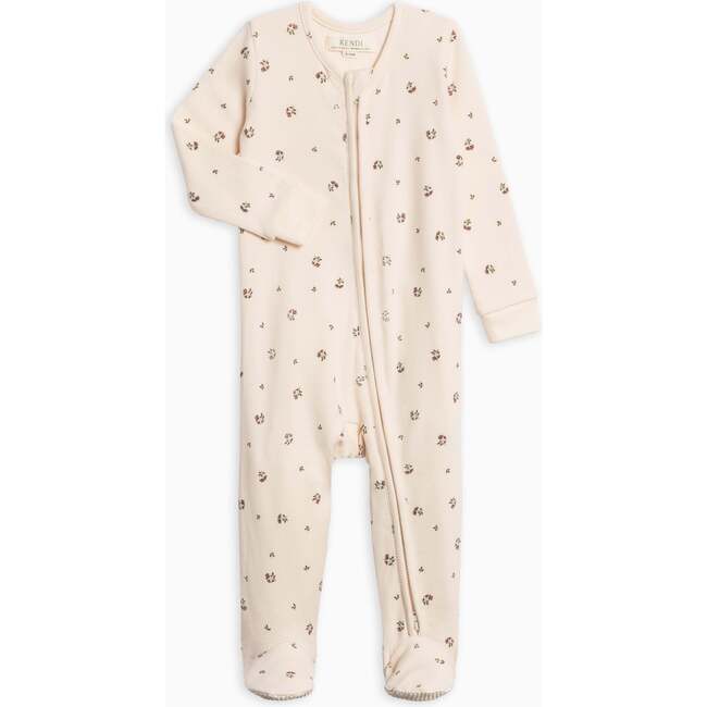 Kit Ribbed Zipper Sleeper Lindsey Floral / Olive