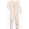 Kit Ribbed Zipper Sleeper Lindsey Floral / Olive - Footie Pajamas - 1 - thumbnail