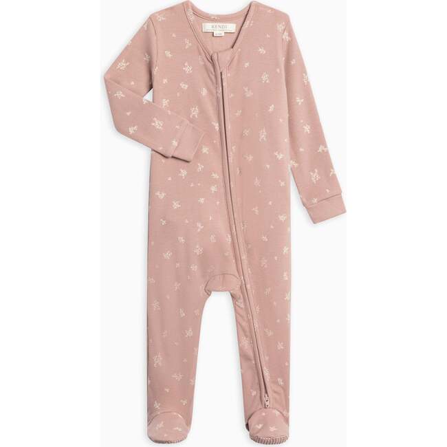 Kit Ribbed Zipper Sleeper Amaya Floral / Mauve