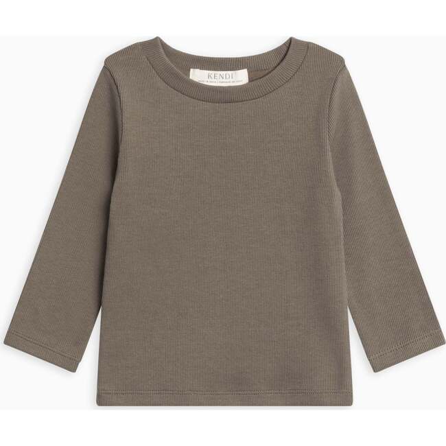 Rory Ribbed Long Sleeve Top Olive