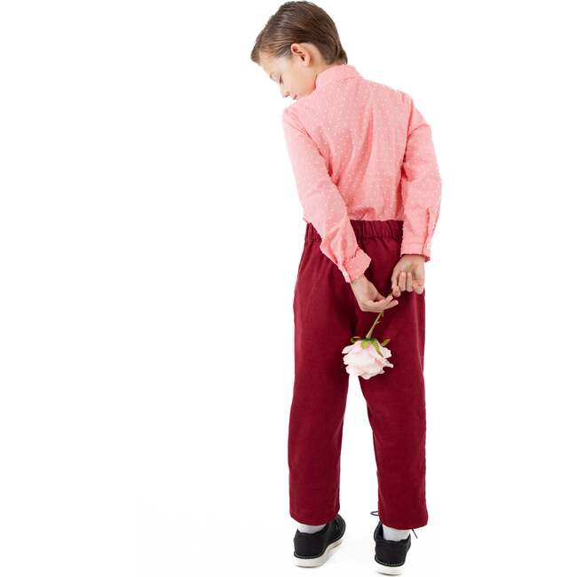 A Leading Role Child Heartbreaker Pink Shirt with Bow Tie - Costumes - 2