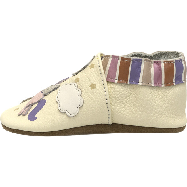 Born To Shine Ivory Soft Sole - Crib Shoes - 2