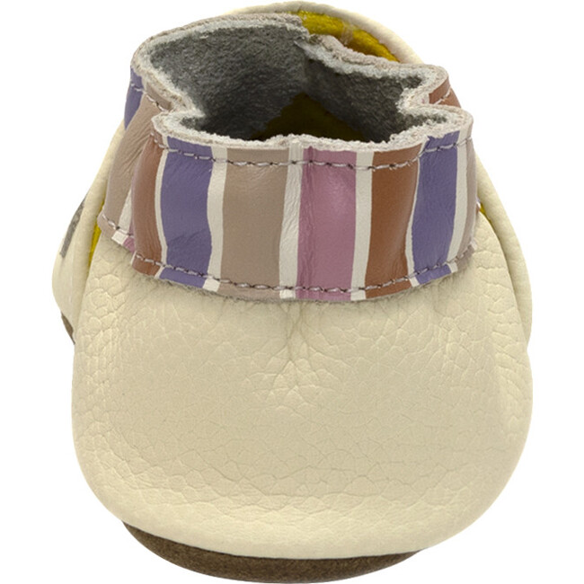 Born To Shine Ivory Soft Sole - Crib Shoes - 4