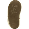 Born To Shine Ivory Soft Sole - Crib Shoes - 5
