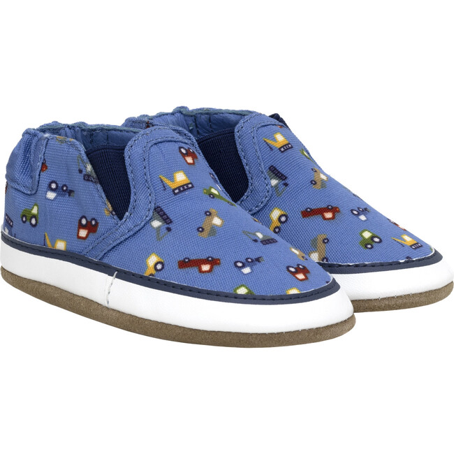 I Love Trucks Med Blue Soft Sole