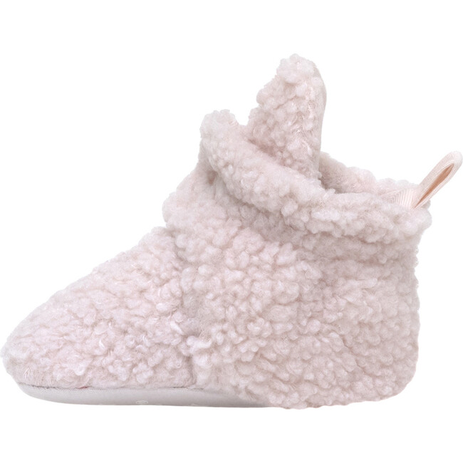 Sherpa Lt Pink Snap Bootie - Booties - 2