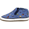 I Love Trucks Med Blue Soft Sole - Crib Shoes - 2