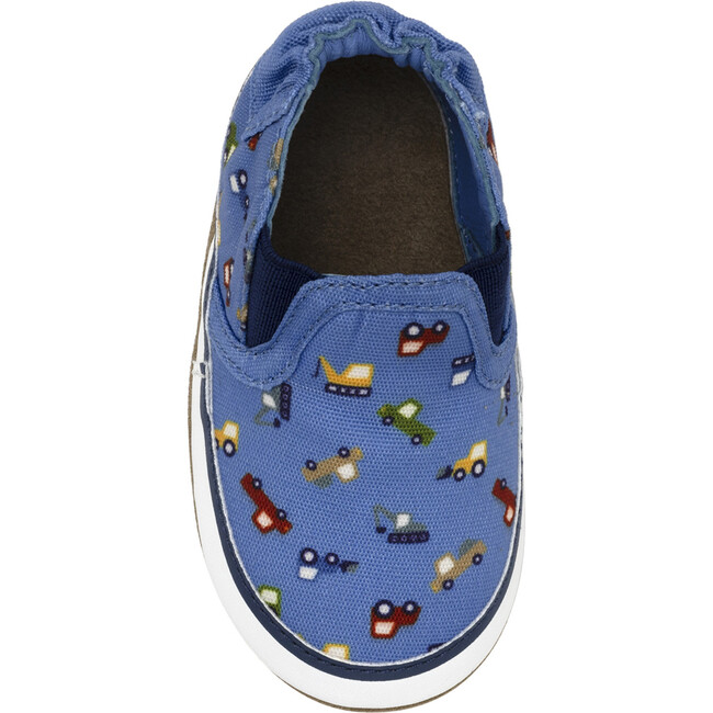 I Love Trucks Med Blue Soft Sole - Crib Shoes - 6