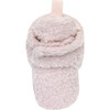 Sherpa Lt Pink Snap Bootie - Booties - 6