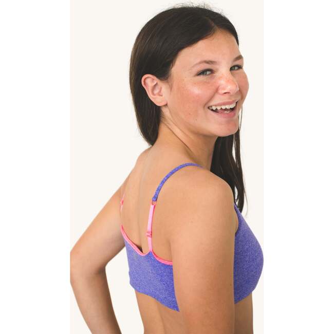 Bleum Seamless Reversible Girls Bralette, Lilac-Coral - Bras - 2