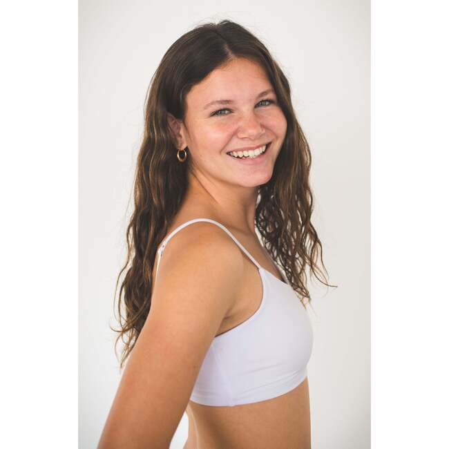 Bleum Seamless Reversible Girls Bralette, White - Bras - 2