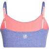 Bleum Seamless Reversible Girls Bralette, Lilac-Coral - Bras - 6
