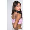 Bleum Petal Padded Reversible Girls Bralette Pink-Silver - Bras - 2