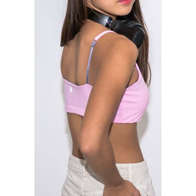 Bleum Petal Padded Reversible Girls Bralette Pink-Silver - Bras - 3