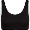 Aster Reversible Girls Tank Bra Black-Grey - Bras - 1 - thumbnail
