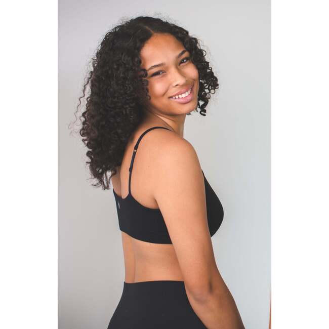 Bleum Neutral Bamboo Girls Seamless Bra Black-Boysenberry - Bras - 2