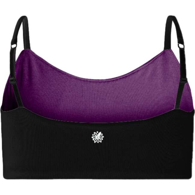 Bleum Neutral Bamboo Girls Seamless Bra Black-Boysenberry - Bras - 5