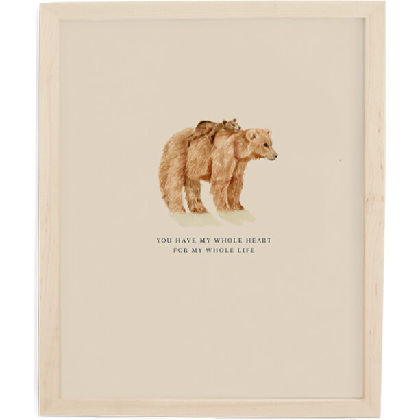 Mama Bear Art Print, Natural Frame - Art - 1