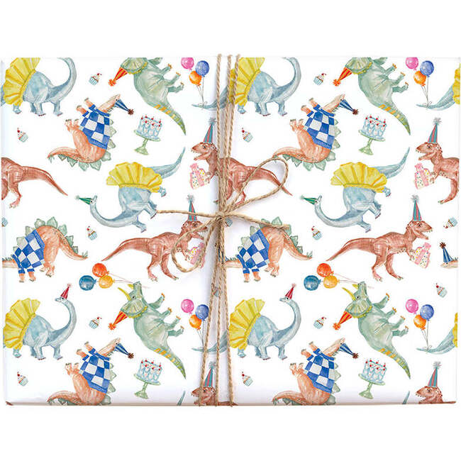 Birthday Dinosaur Gift Wrap