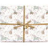Holiday Unicorn Magic Gift Wrap, White - Gift Wraps - 1 - thumbnail