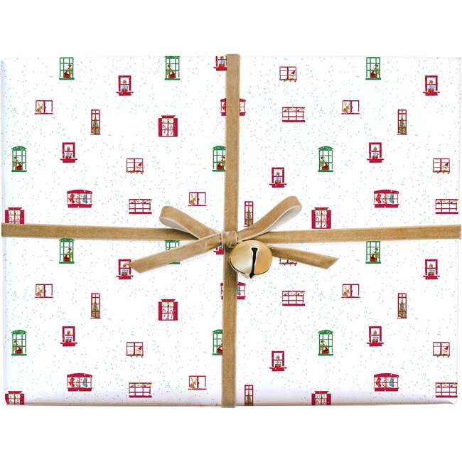 Lana's Shop X Petite Plume Night Before Christmas Gift Wrap, Red - Gift Wraps - 1
