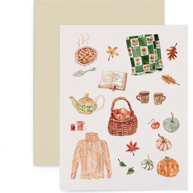 Autumn Greeting Card Set, Multi
