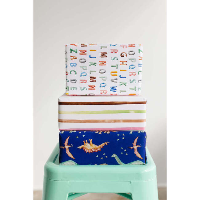 Happy Stripes Gift Wrap - Gift Wraps - 3