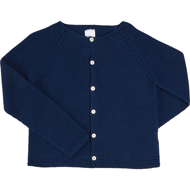 Plain Cardigan, Navy