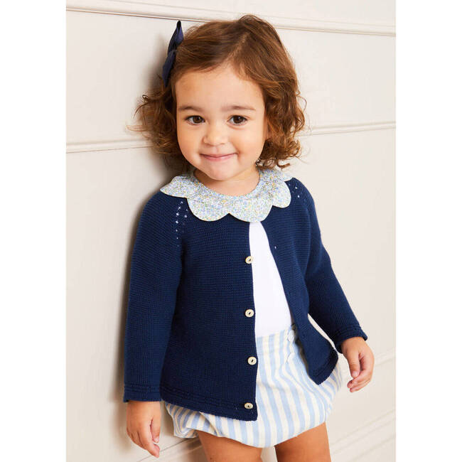 Plain Cardigan, Navy - Cardigans - 3