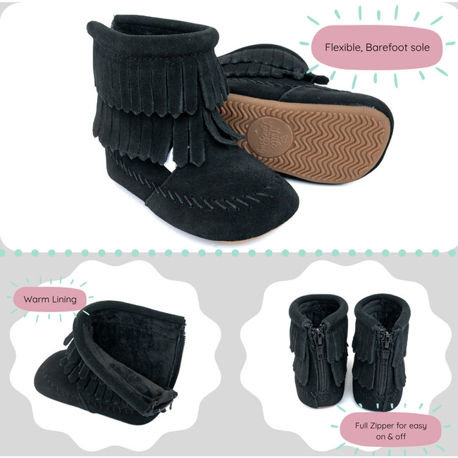 The Cozy Boot, Black - Boots - 3