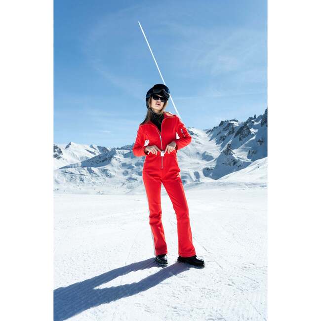 Women's Ski Suit, Siren Red - Snowsuits - 5