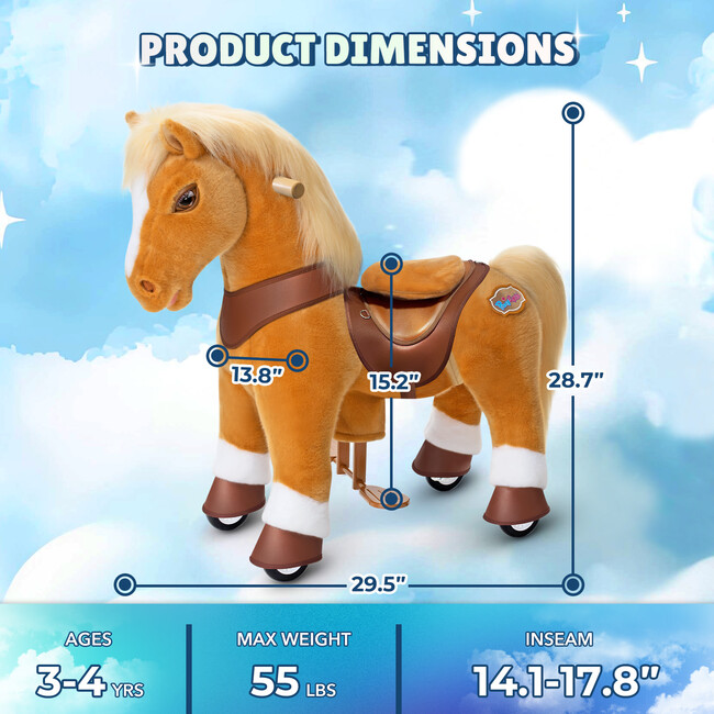 Model Y Horse, Light Brown - Ride-Ons - 4