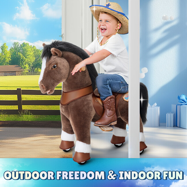 Model Y Horse, Chocolate Brown - Ride-Ons - 5
