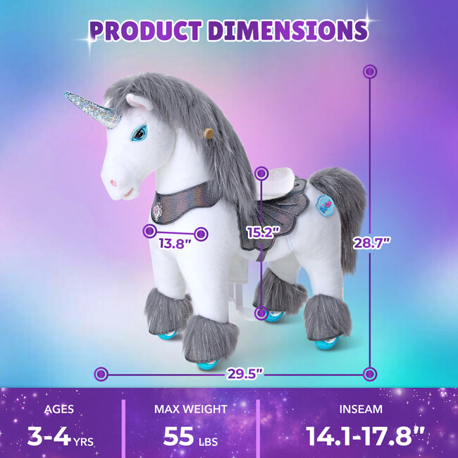 Model Y Unicorn, Grey - Ride-Ons - 8
