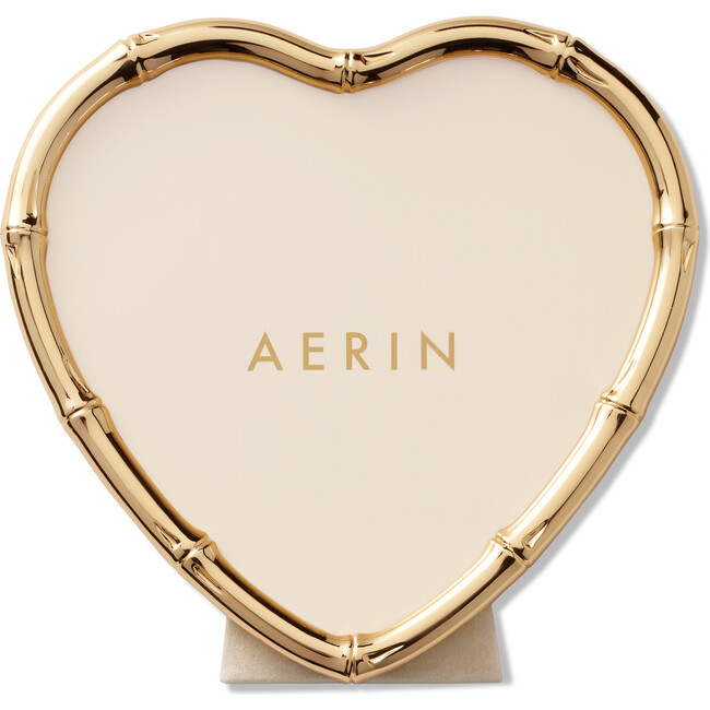 Ava Bamboo Heart Frame, Gold - Frames - 2