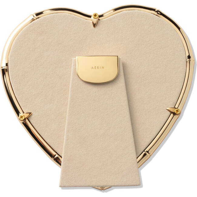 Ava Bamboo Heart Frame, Gold - Frames - 3
