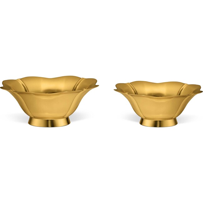 Olivia Nesting Bowls S/2, Gold