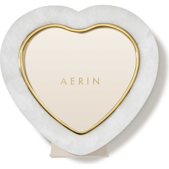 Cassiel Mosaic Heart Frame, White Quartz - Frames - 2