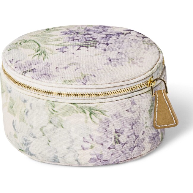 AERIN x Bennison Round Jewelry Case, Wisteria