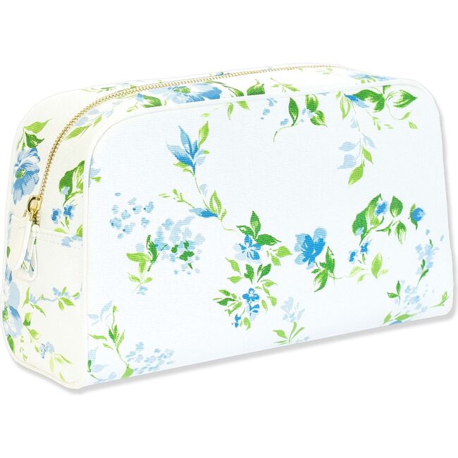 D. Porthault pour AERIN Large Beauty Bag, Fleurs du Vent