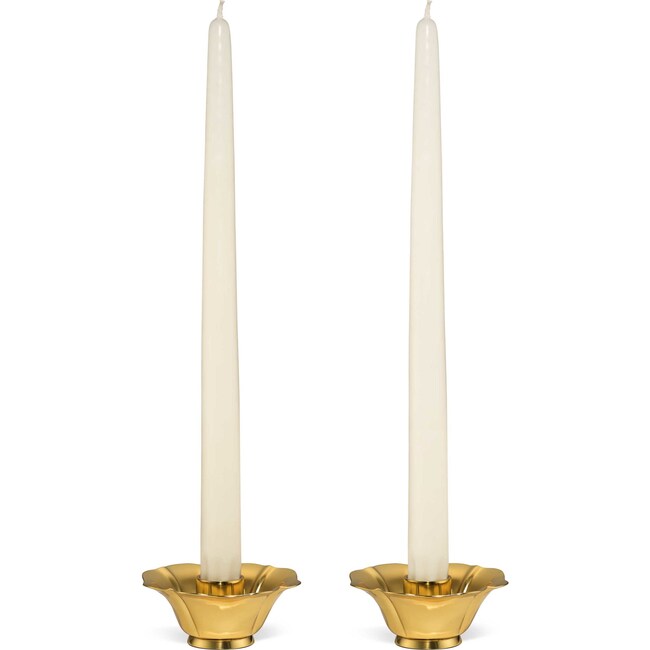 Olivia Taper Candleholders S/2, Gold - Candle Holders - 3