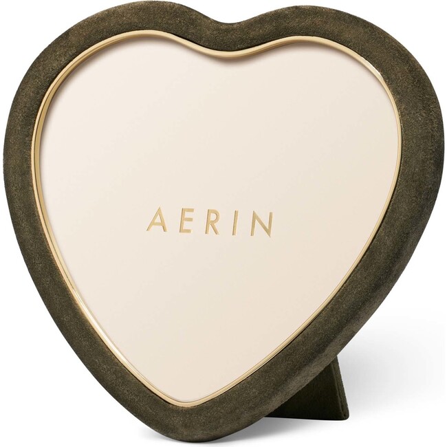Piero Suede Heart Frame, Juniper