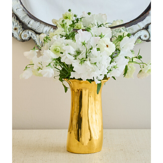 Valera Small Vase, Gold