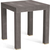 Shagreen Telephone Side Table, Chocolate - Accent Tables - 1 - thumbnail