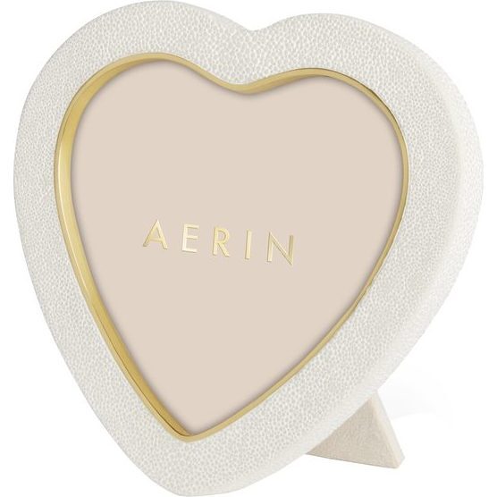 Shagreen Heart Frame, Cream