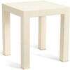Shagreen Telephone Side Table, Cream - Accent Tables - 1 - thumbnail