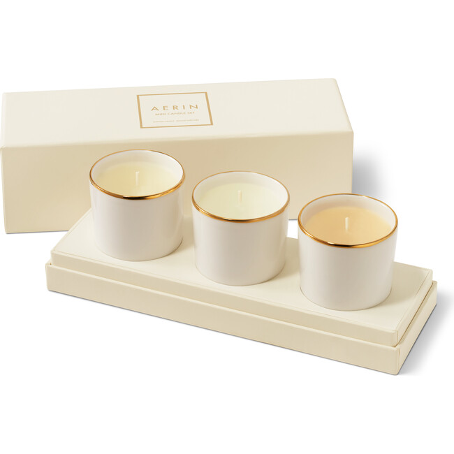 Mini Candle Trio, Cream