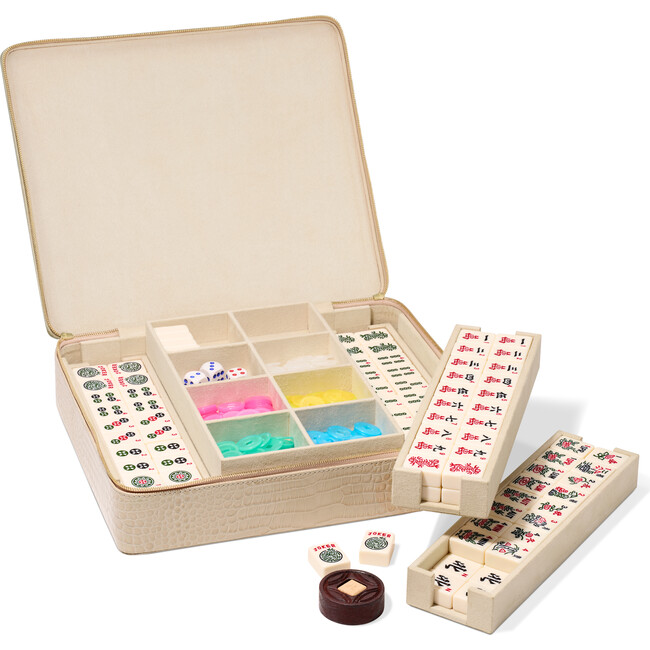 Enzo Travel Mahjong Set, Fawn