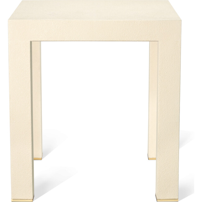 Shagreen Telephone Side Table, Cream - Accent Tables - 2
