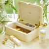 Abella Shagreen Small Jewelry Box, Cream - Jewelry Boxes - 3